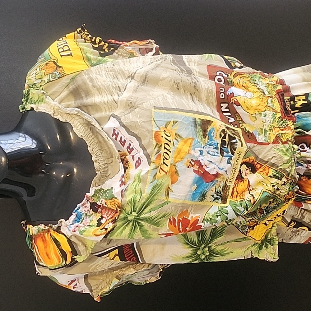 Vintage Jams World MATCHING Topical Top & Pants M/L - Picture 13 of 14